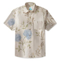 LeosWare® Men's Hawaiian Shirt Short Sleeve Button-up 95% Polyester, 5% Spandex Aloha Pattern Of The Field