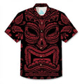 LeosWare® Men's Hawaiian Shirt Short Sleeve Button-up Breathable & Quick-Dry Aloha Totem Tiki