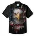 LeosWare® Men's Hawaiian Shirt Short Sleeve Button-up Breathable & Quick-Dry Aloha Embodying Freedom And Strength