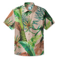 LeosWare® Men's Hawaiian Shirt Short Sleeve Button-up 95% Polyester, 5% Spandex Aloha Pure Essence